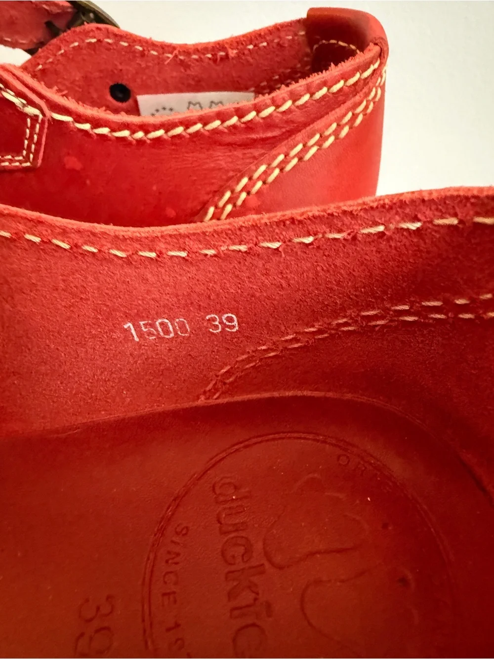 Duckfeet HIMMERLAND GRANATE Red Leather Mary Janes Size 39